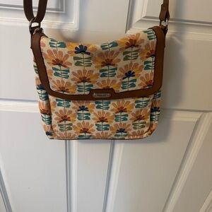 Relic Floral Patterned Crossbody Bag